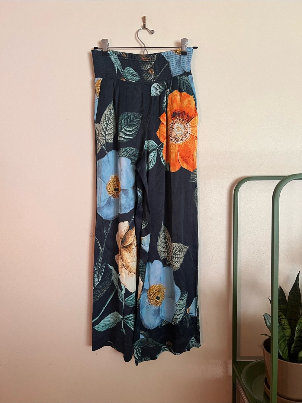 Anthropologie Maeve Saria Smocked Pants Size XS